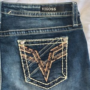 NWT Vigoss Cropped Ankle Jeans Dark Wash